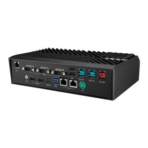 UBX-210K, USB, USB-C, RS232, BT, Ethernet, WLAN, Intel Core i3, 10 IoT Enterprise, schwarz, rot